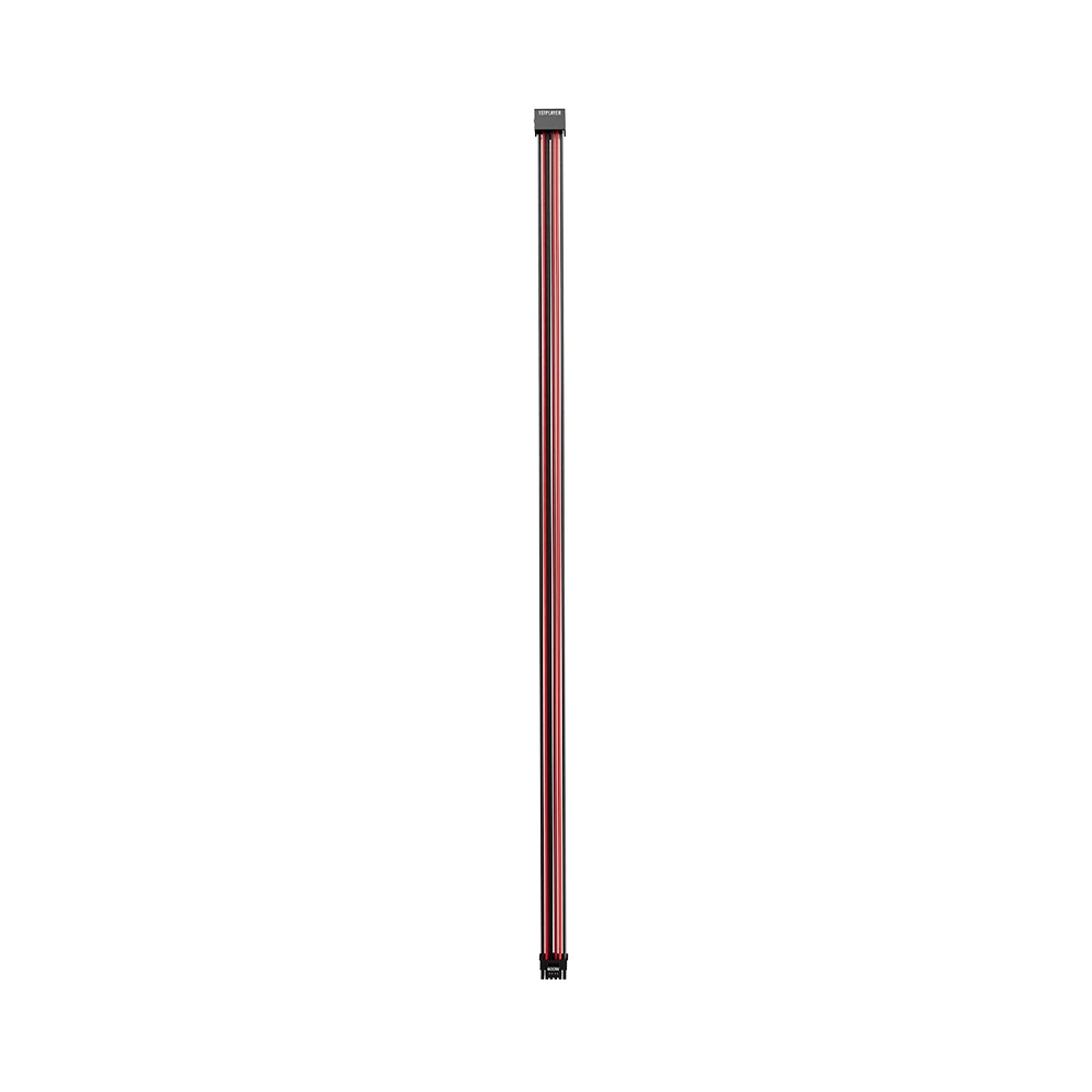 1stPlayer модулен кабел Custom Sleeved Modding Cable Black/Red - PCIe 5.0 12VHPWR M/M - FM2-B-BR