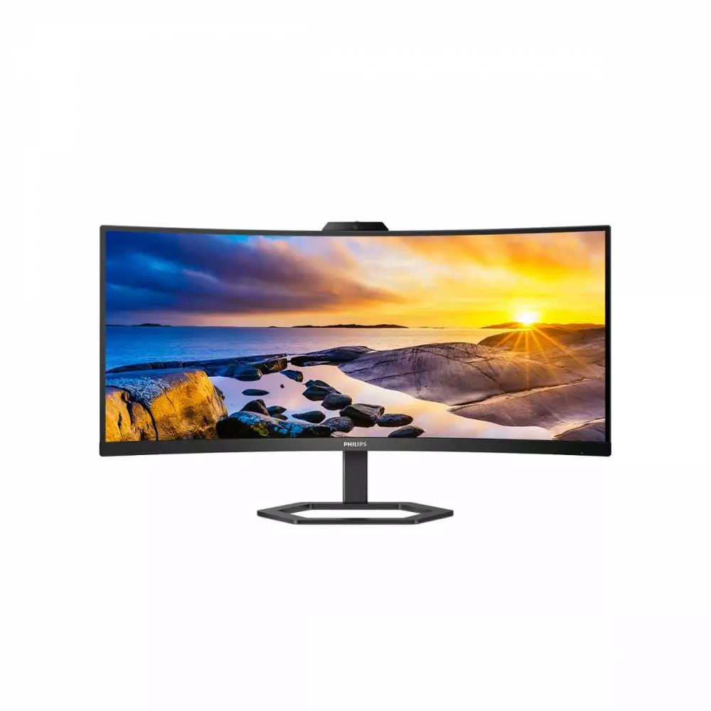Монитор Philips 34E1C5600HE/00, 34", 3440x1440, 100Hz, 1ms, Adaptive sync, USB Type-C, WebCam