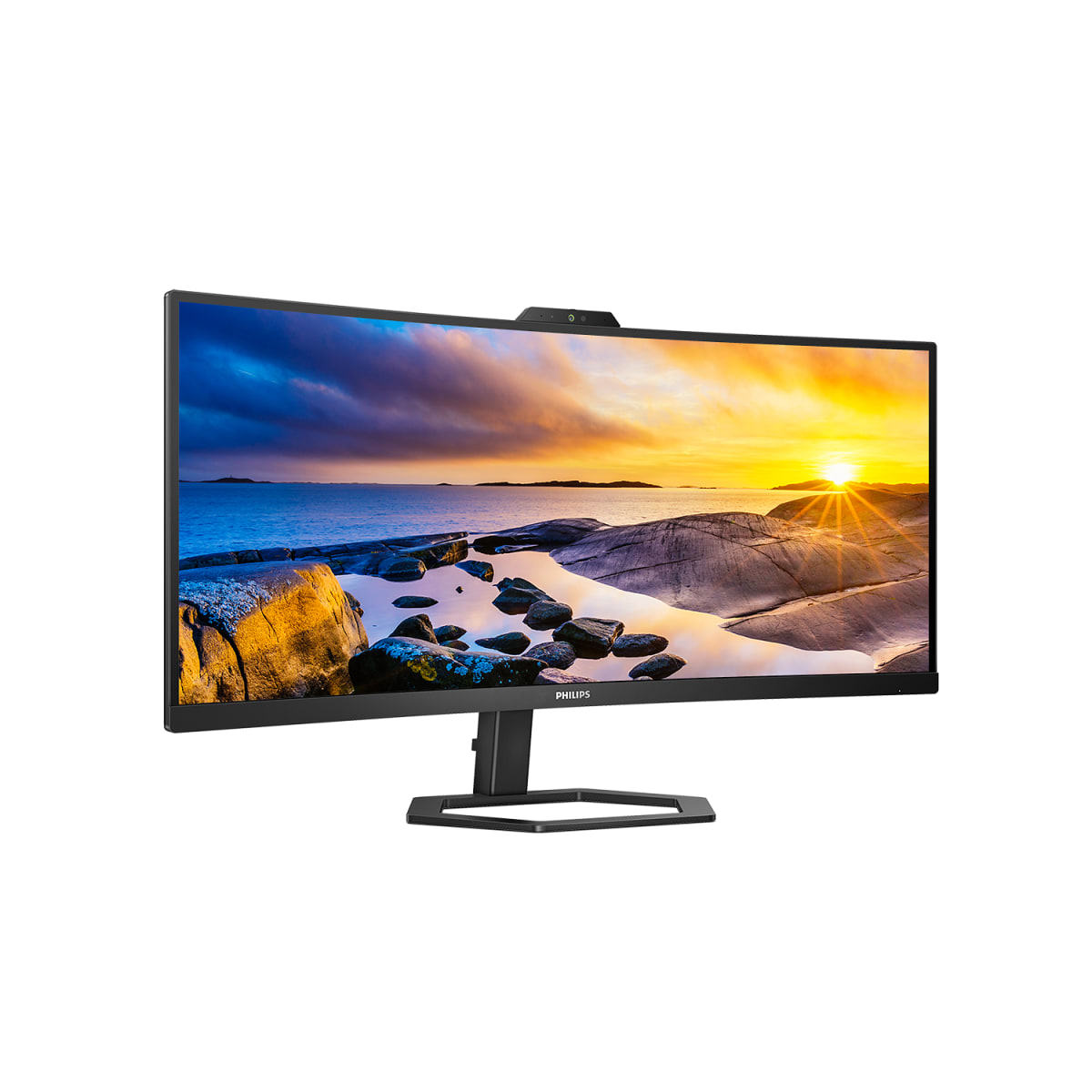 Монитор Philips 34E1C5600HE/00, 34", 3440x1440, 100Hz, 1ms, Adaptive sync, USB Type-C, WebCam