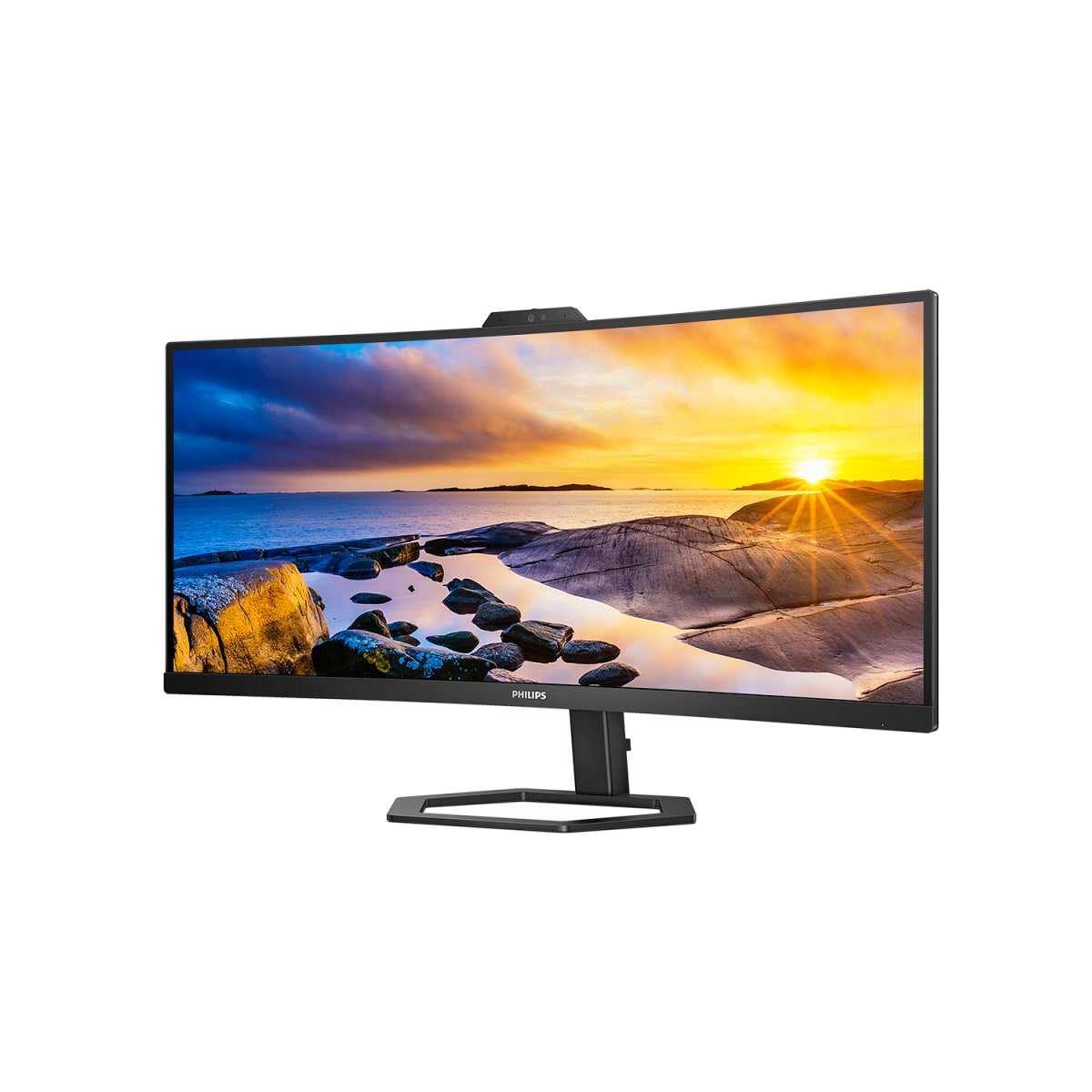 Монитор Philips 34E1C5600HE/00, 34", 3440x1440, 100Hz, 1ms, Adaptive sync, USB Type-C, WebCam