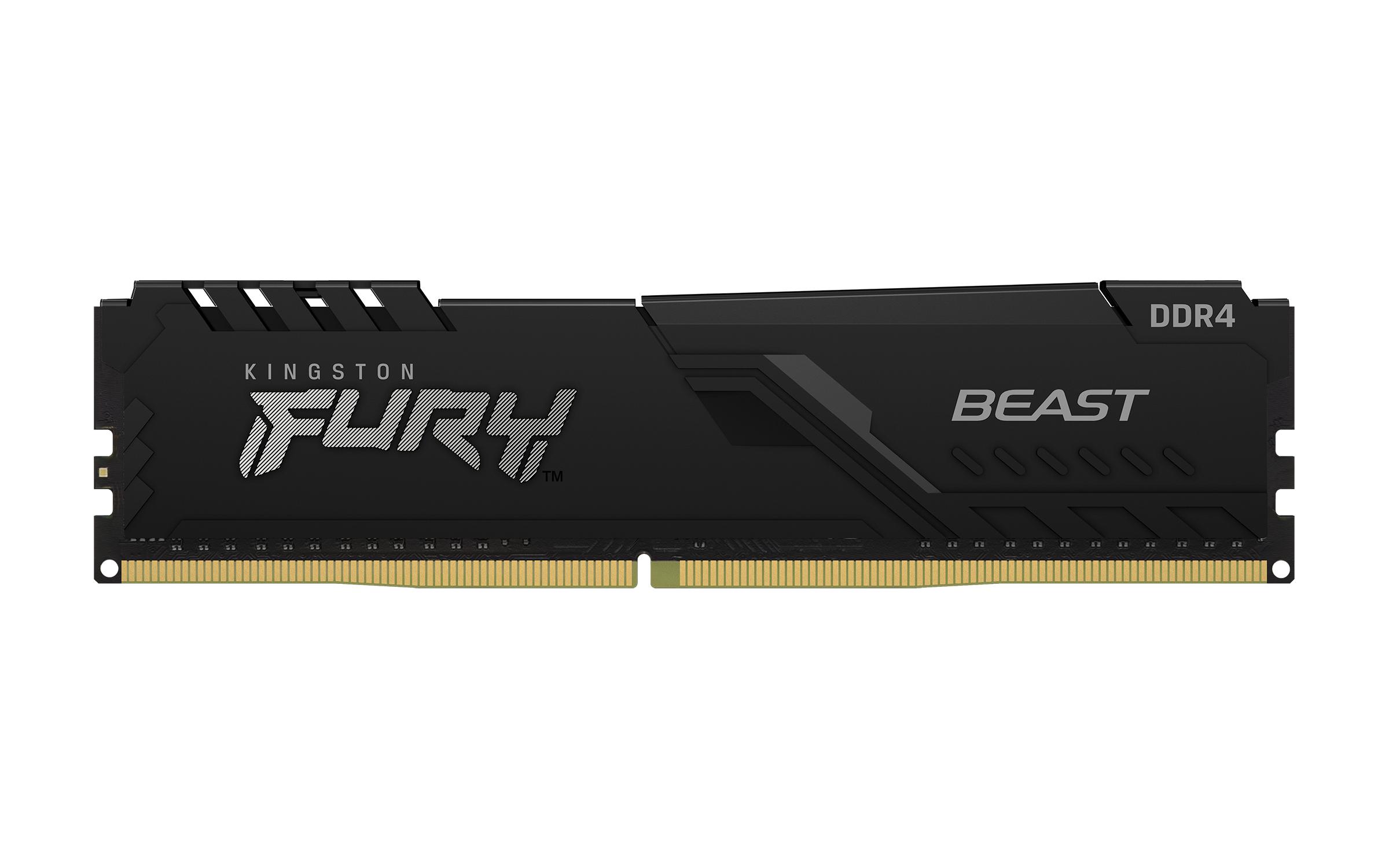 Памет Kingston FURY Beast 128GB (4x32GB) DDR4 3600MHz CL18 - KF436C18BBK4/128