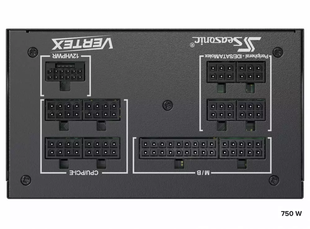 Захранване Seasonic VERTEX GX-750 750W 80 Plus Gold PSU ATX 3.0 PCI Gen 5 - 12751GXAFS