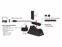 Външна докинг станция Delock, За 2.5&Prime; / 3.5&Prime; SATA HDD / SSD, Backup функция
