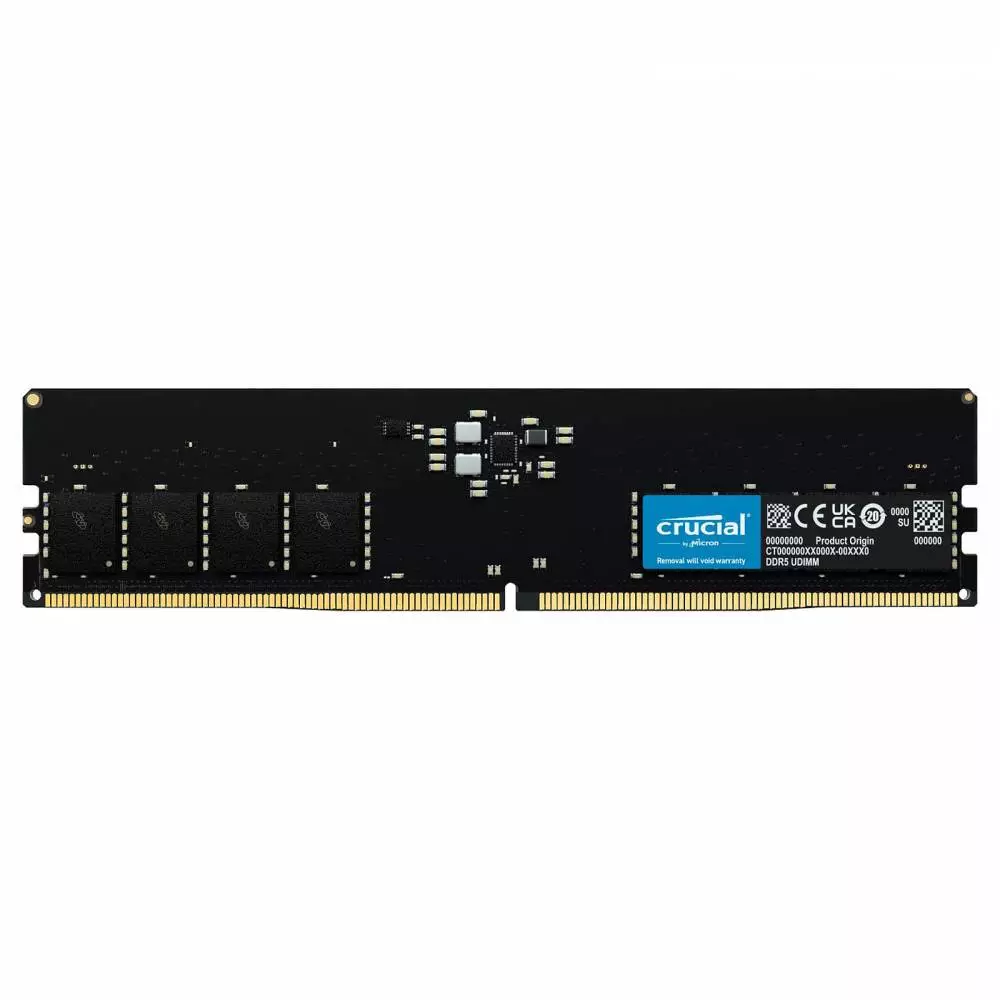 Памет Crucial 16GB DDR5 5600MHz UDIMM CL46 - CT16G56C46U5