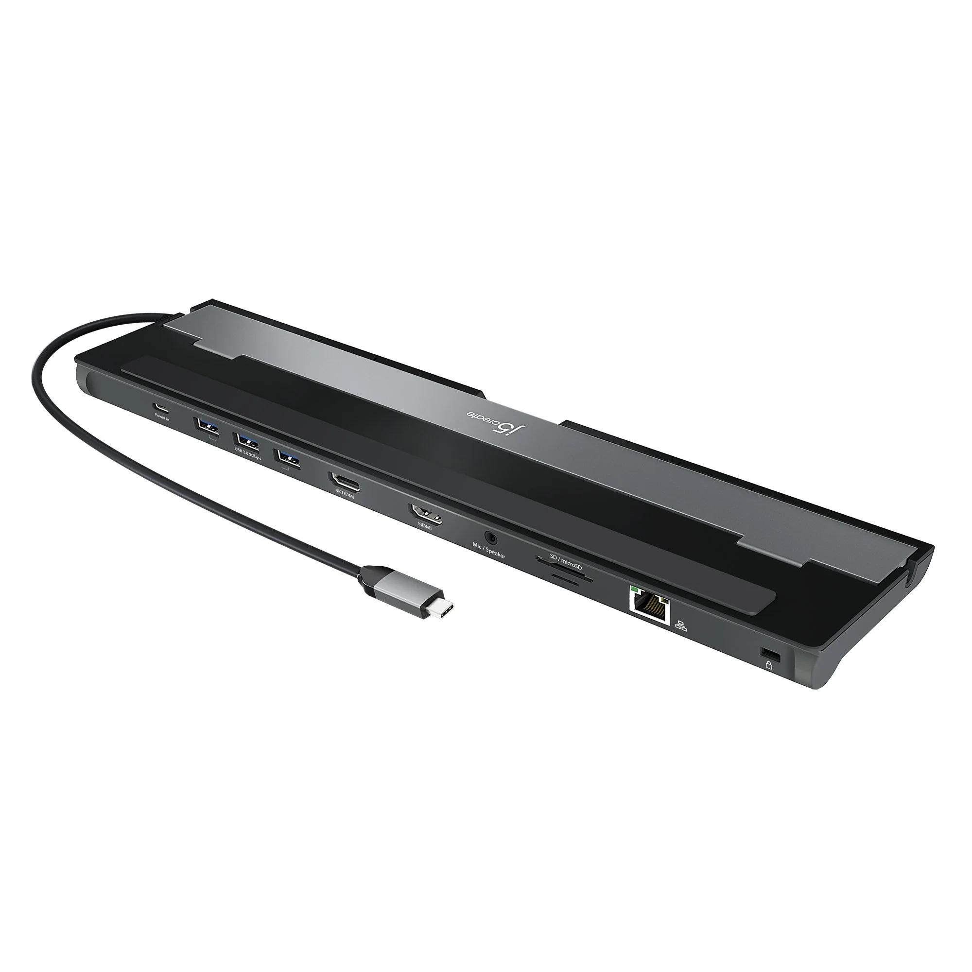 Σταθμός σύνδεσης j5create JCD542, Για δύο οθόνες, 100W PD