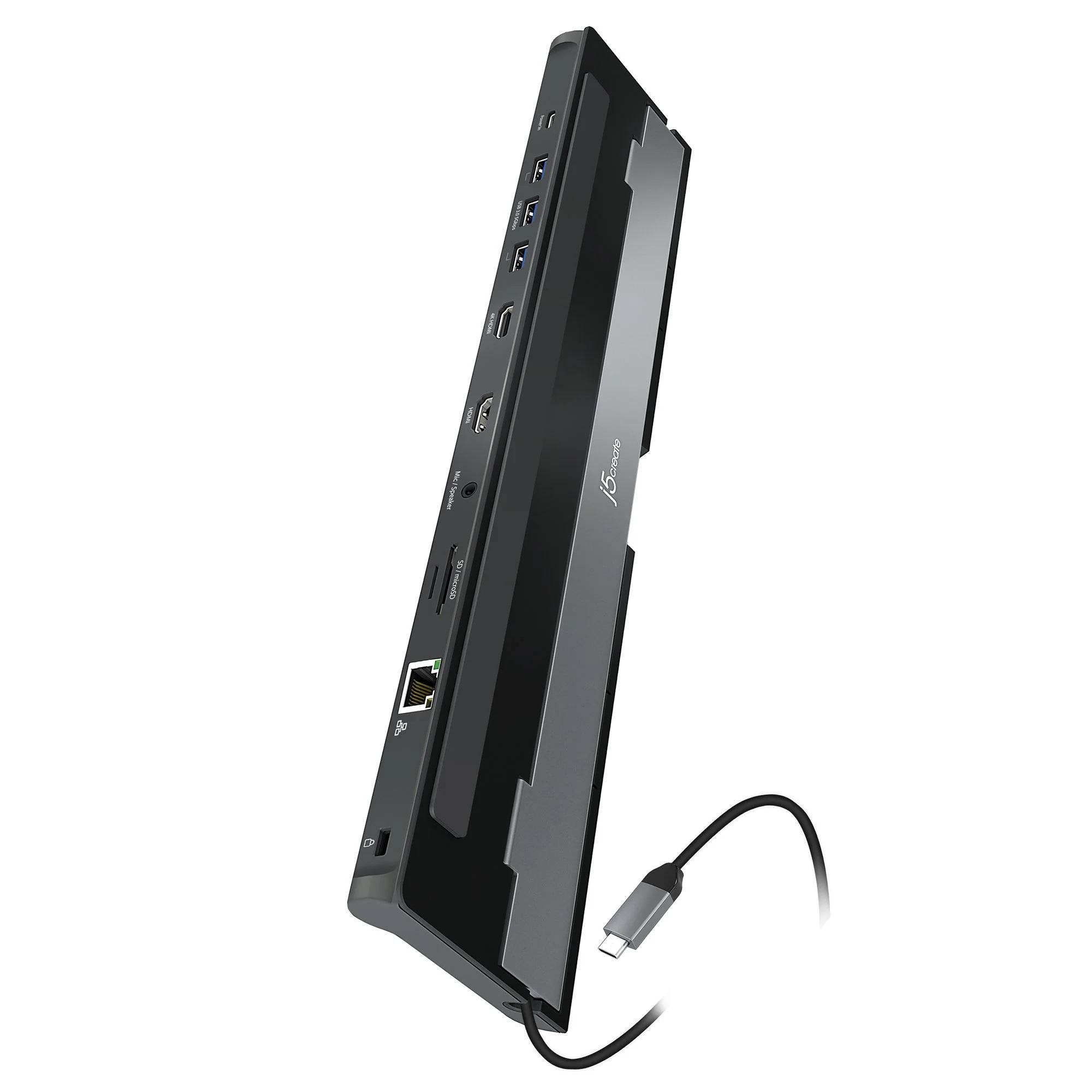 Σταθμός σύνδεσης j5create JCD542, Για δύο οθόνες, 100W PD