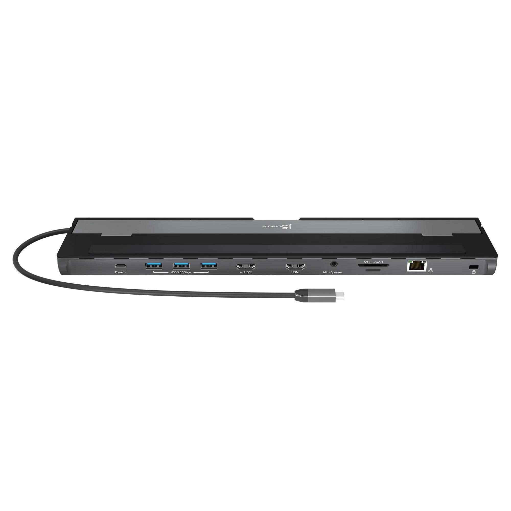 Σταθμός σύνδεσης j5create JCD542, Για δύο οθόνες, 100W PD