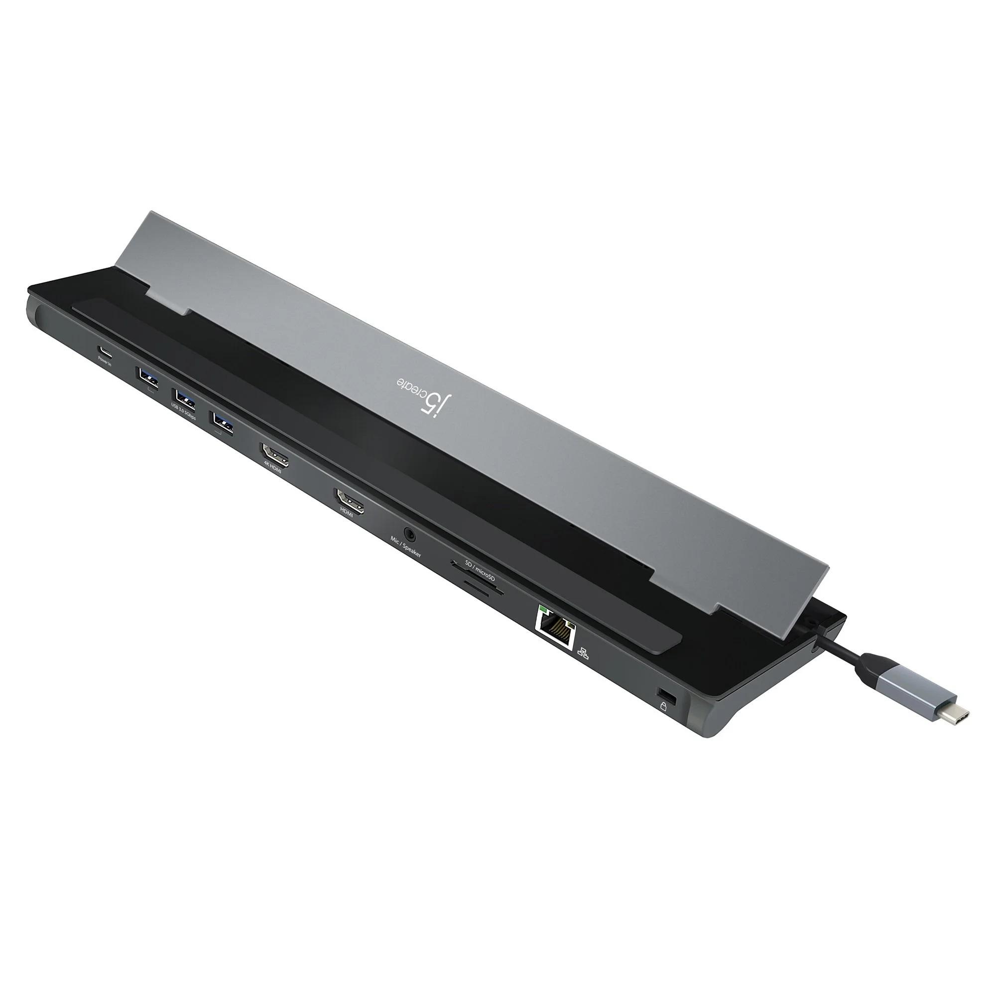 Σταθμός σύνδεσης j5create JCD542, Για δύο οθόνες, 100W PD