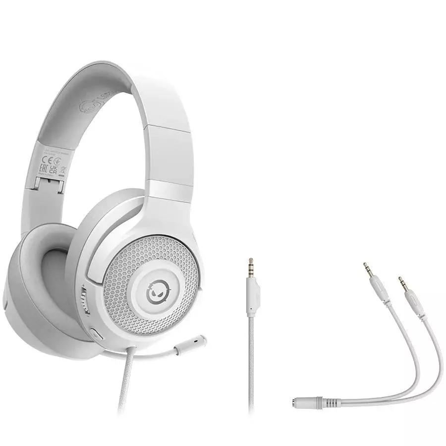 Геймърски слушалки Lorgar Noah 101 White - LRG-GHS101W