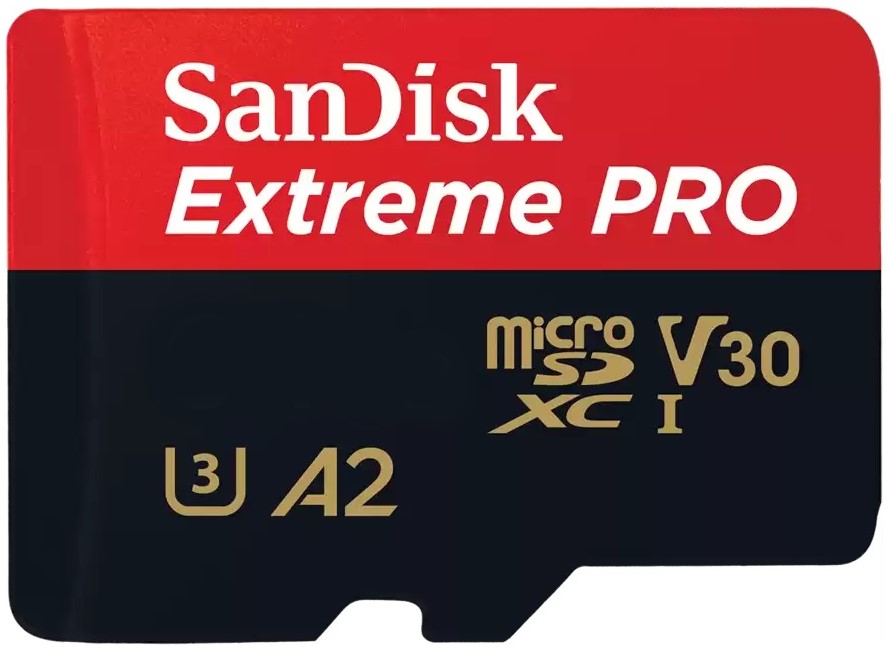 Карта памет SanDisk Extreme PRO microSDXC 256GB + SD Adapter A2 C10 V30 UHS-I U3 