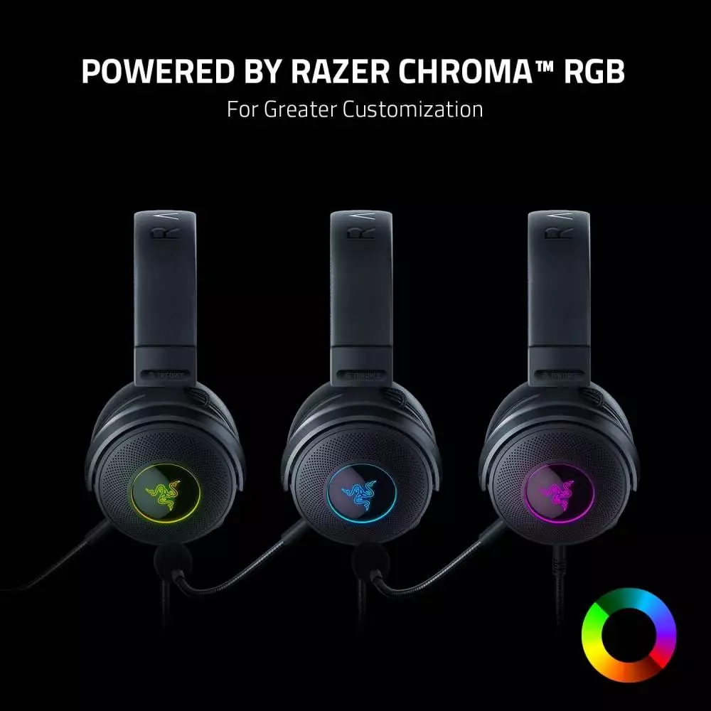 Геймърски слушалки RAZER Kraken V3 - RZ04-03770200-R3M1