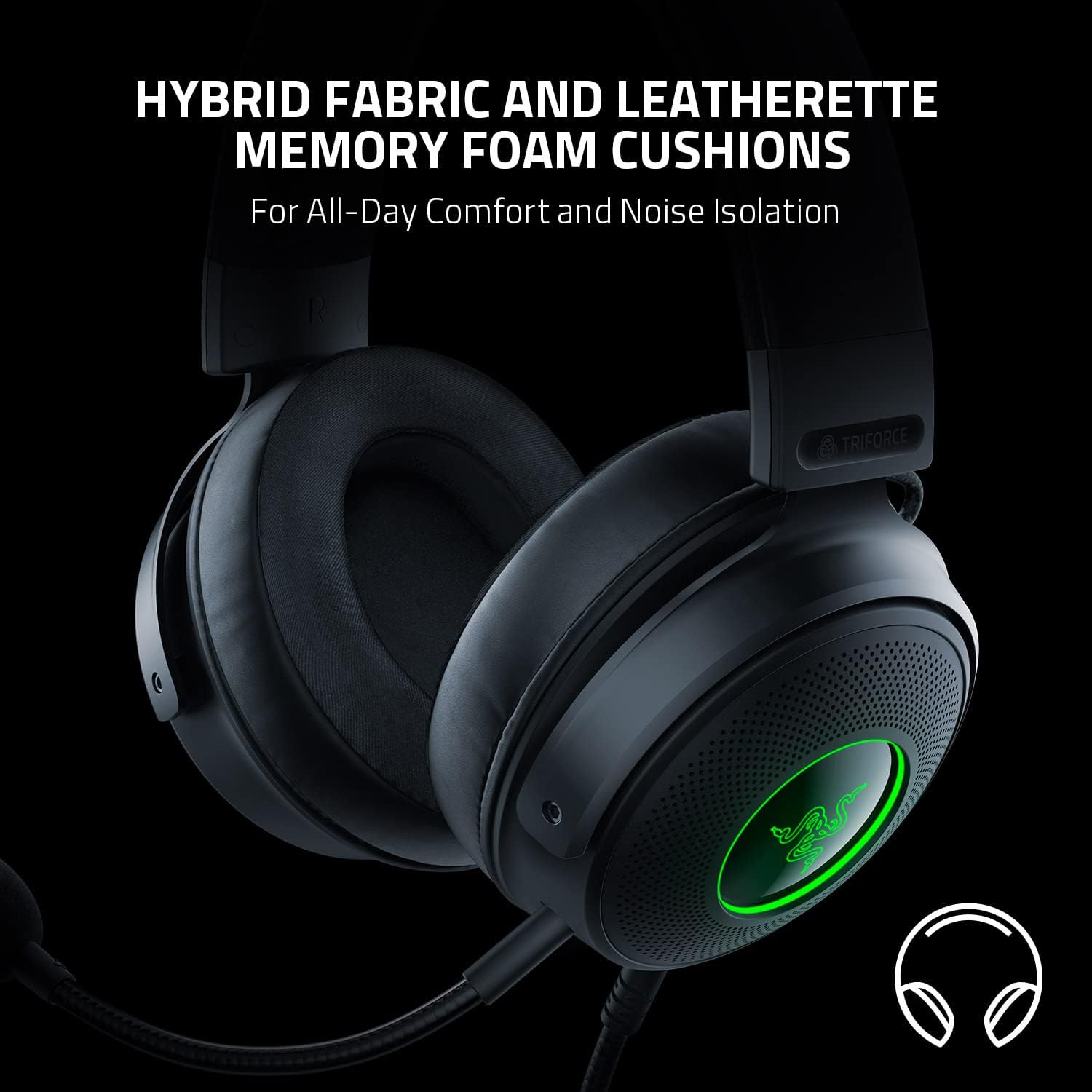 Геймърски слушалки RAZER Kraken V3 - RZ04-03770200-R3M1
