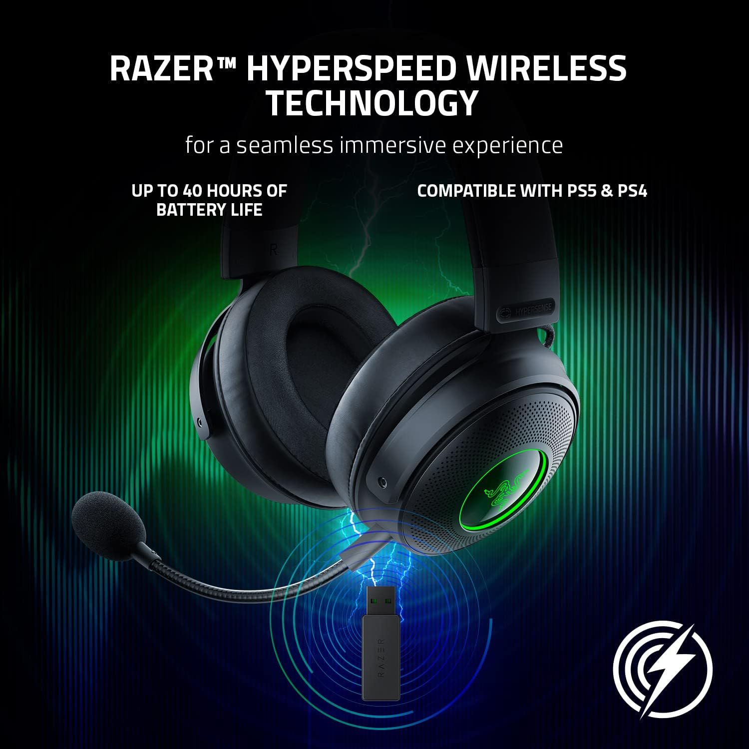 Геймърски слушалки RAZER KRAKEN V3 PRO - RZ04-03460100-R3M1