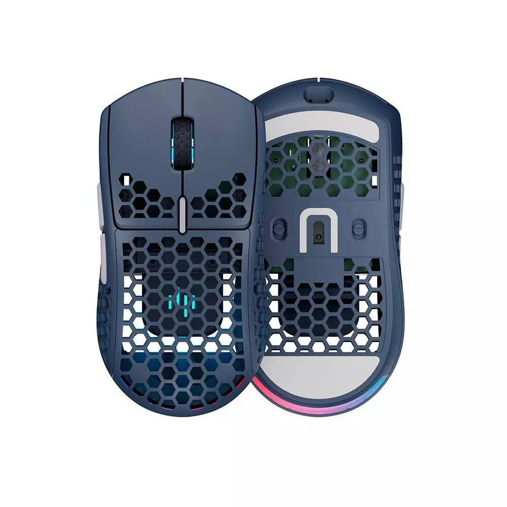 Геймърска безжична мишка Deep Project ME4 - Navy Blue