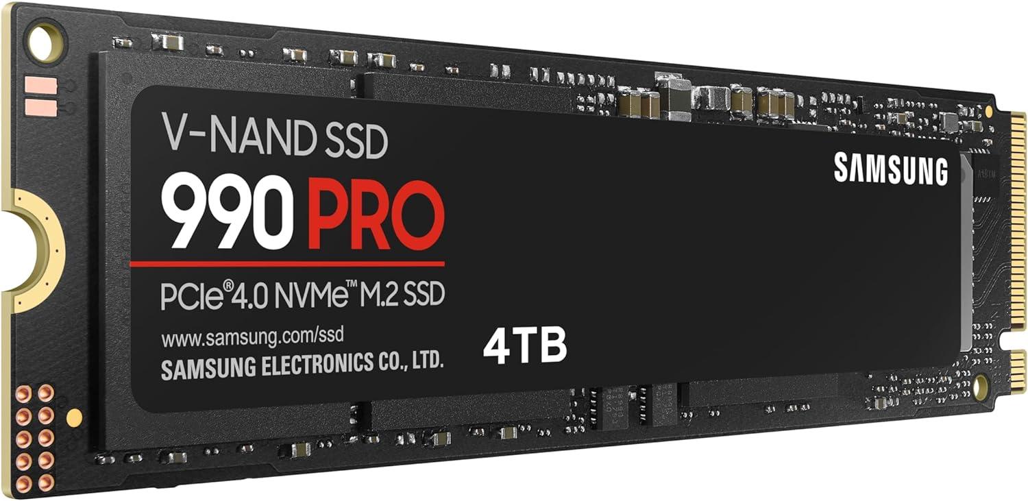 Диск SSD SAMSUNG 990 PRO 4TB M.2 2280 NVMe PCIe Gen4x4 - MZ-V9P4T0BW