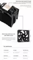 Охладител за процесор Zalman CNPS4X BLACK CPU Cooler LGA1700/AM5