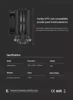 Охладител за процесор Zalman CNPS4X BLACK CPU Cooler LGA1700/AM5