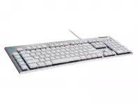 Геймърска механична клавиатура Logitech G815 White, Lightsync RGB, Tactile суичове - 920-011359