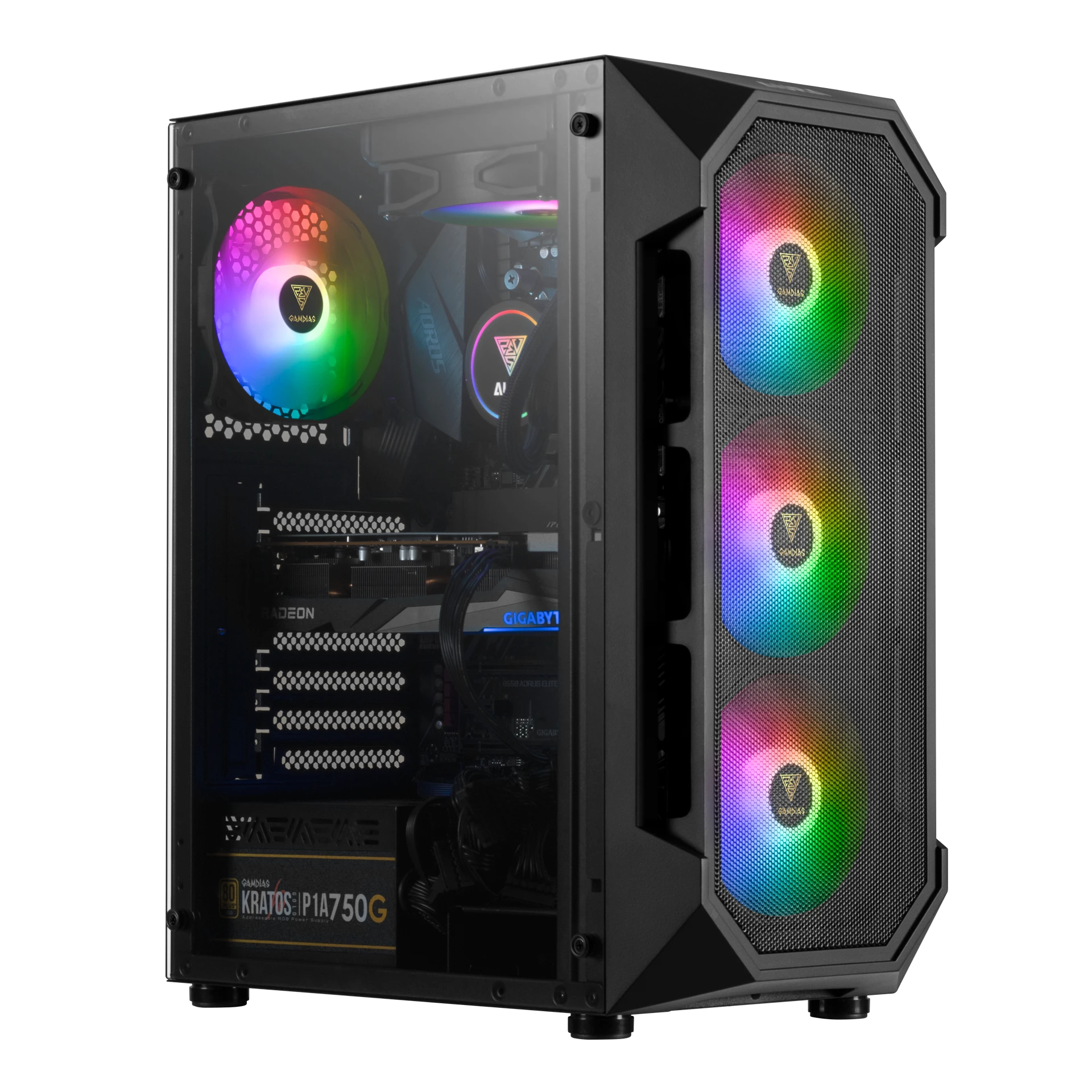 Кутия Gamdias AURA GC1 aRGB Case ATX Tempered Glass