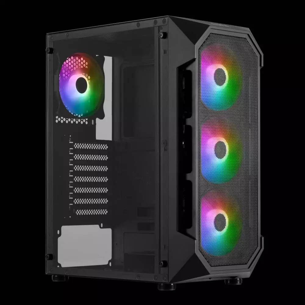 Кутия Gamdias AURA GC1 aRGB Case ATX Tempered Glass