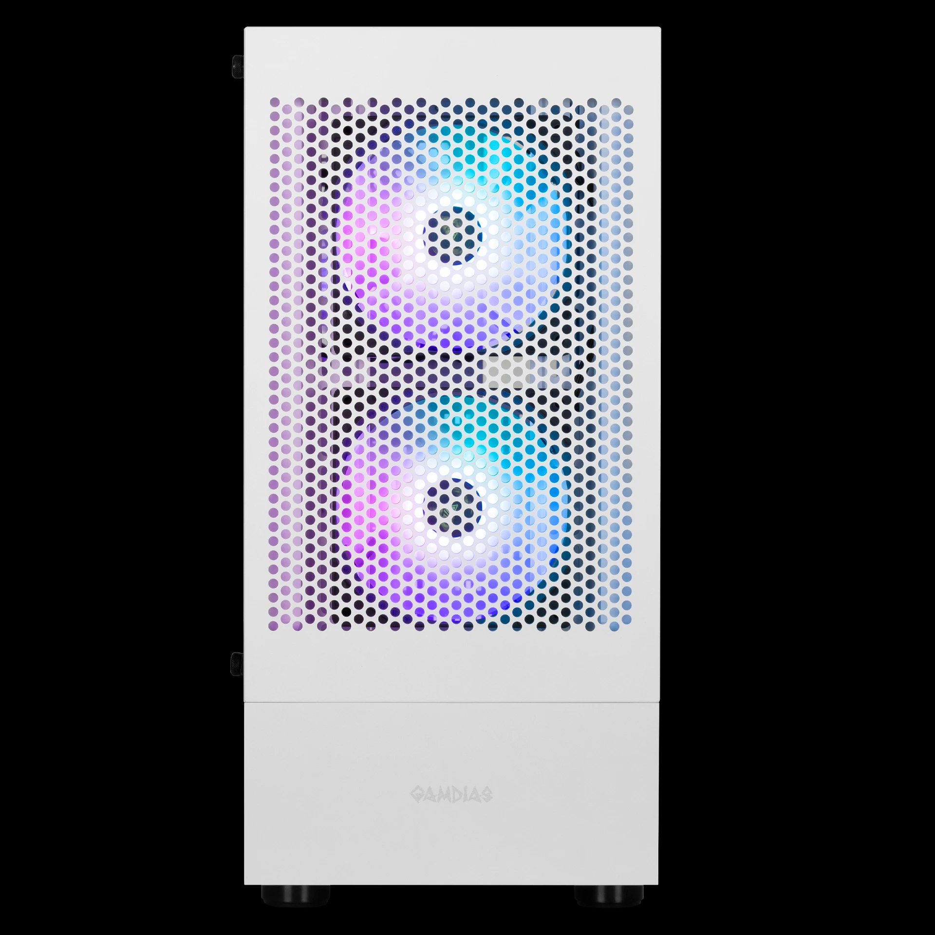 Кутия Gamdias TALOS E3 MESH White aRGB Tempered Glass Case ATX