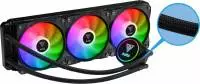 Водно охлаждане за процесор  Gamdias AURA GL360 RGB Water Cooling 360mm