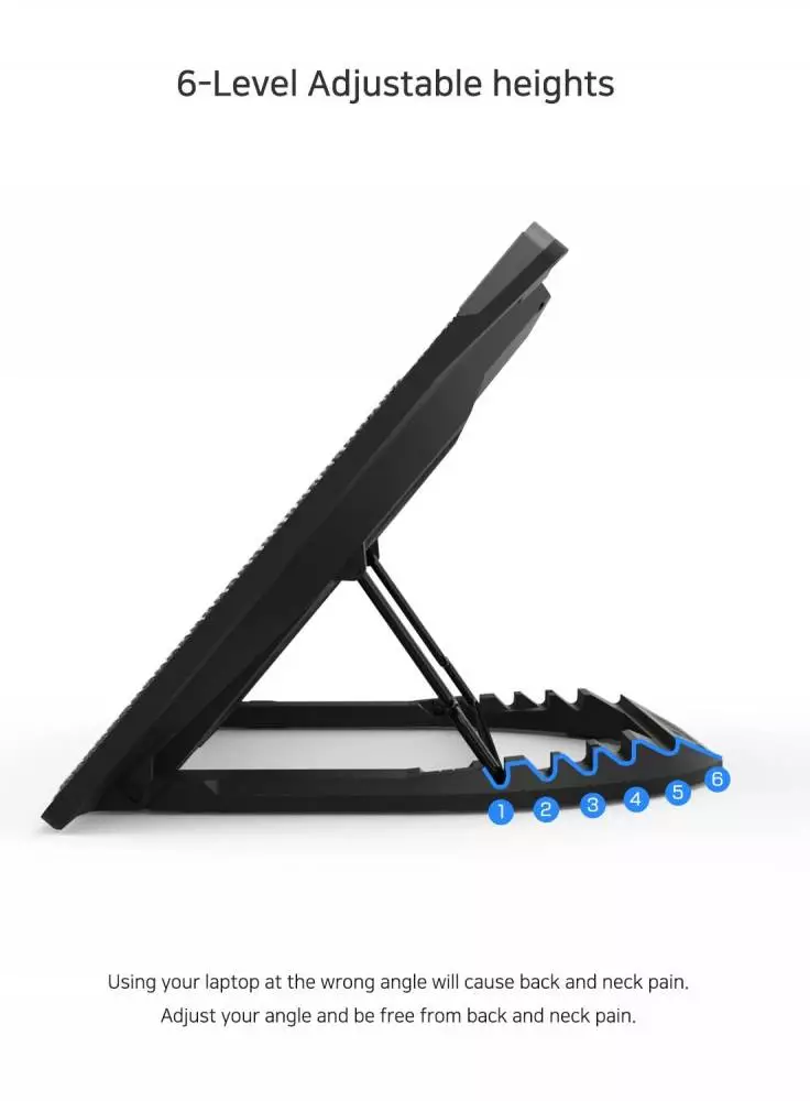 Zalman Охлаждане за лаптоп Notebook Cooler 17" Black ZM-NS3000