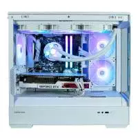 Кутия Zalman P30 White aRGB Case mATX Tempered Glass