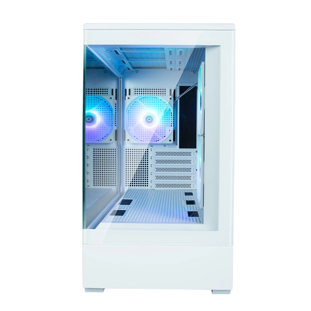 Кутия Zalman P30 White aRGB Case mATX Tempered Glass