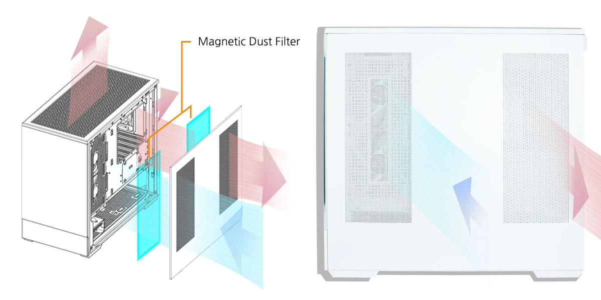 Кутия Zalman P30 White aRGB Case mATX Tempered Glass