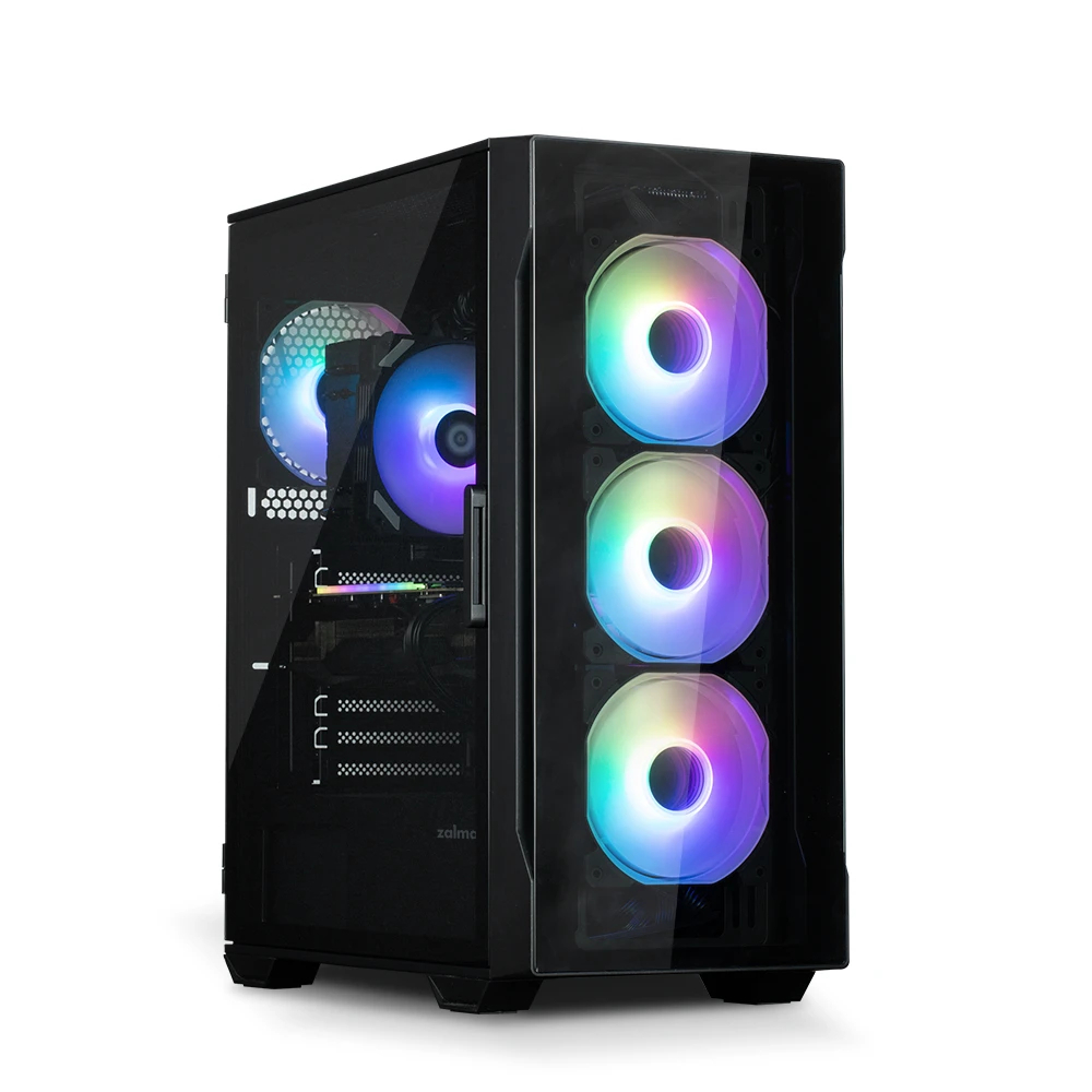 Кутия Zalman I3 NEO Black RGB Case ATX Tempered Glass