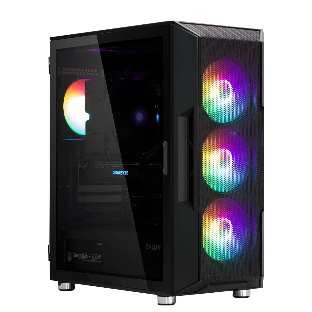 Кутия Zalman I3 NEO Black RGB Mesh Case ATX Tempered Glass