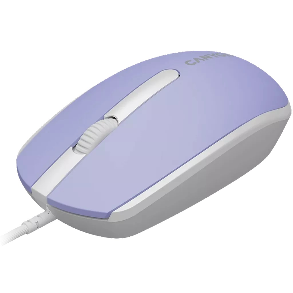 Мишка CANYON M-10 CNE-CMS10ML Wired Optical Mouse Mountain Lavender