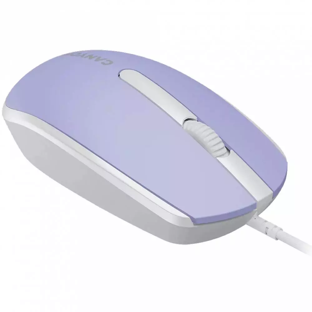 Мишка CANYON M-10 CNE-CMS10ML Wired Optical Mouse Mountain Lavender
