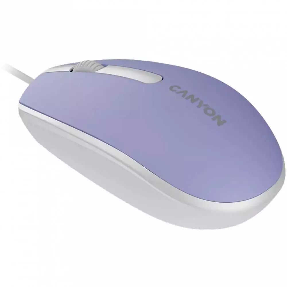 Мишка CANYON M-10 CNE-CMS10ML Wired Optical Mouse Mountain Lavender