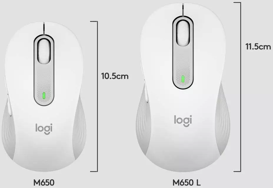Безжична Мишка Logitech Signature M650 for Business, Бяла - 910-006275