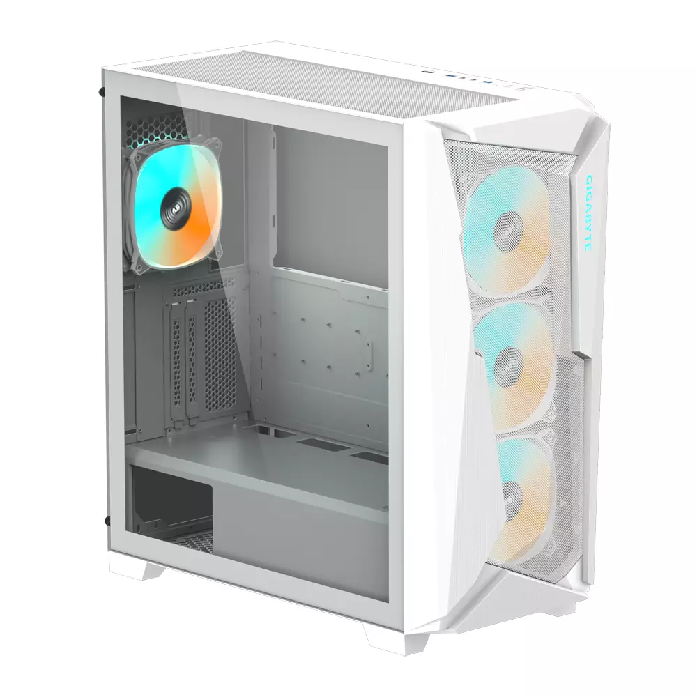 Кутия Gigabyte C301 WHITE V2 Tempered Glass Mid-Tower RGB Fusion