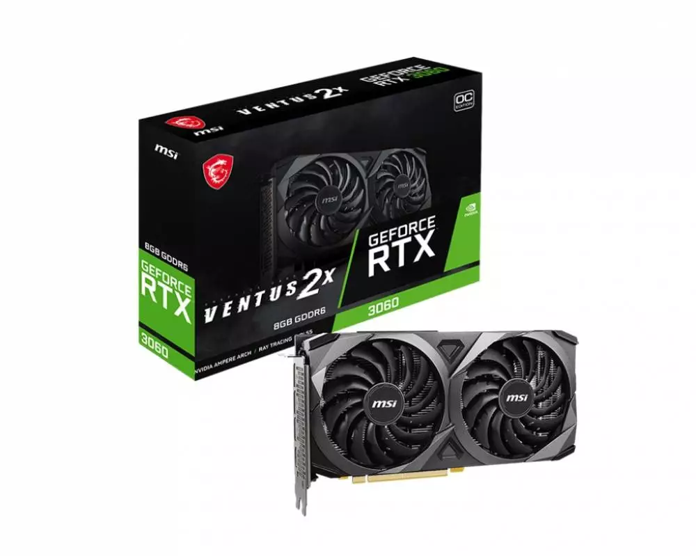Видео карта MSI GeForce RTX 3060 VENTUS 2X 8G OC