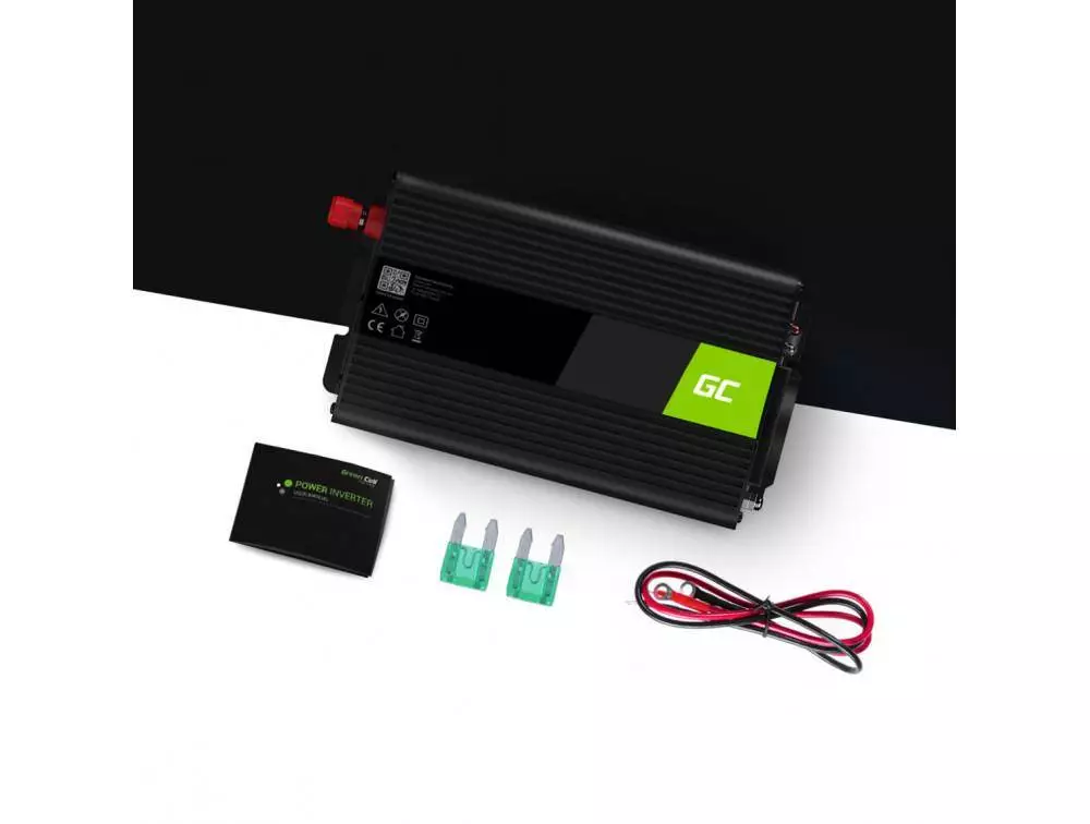 Инвертор UPS със зарядно 12/220 V DC/AC 300/600W чиста синусоида /Pure Sine wave/ за камини и попми за парно GREEN CELL