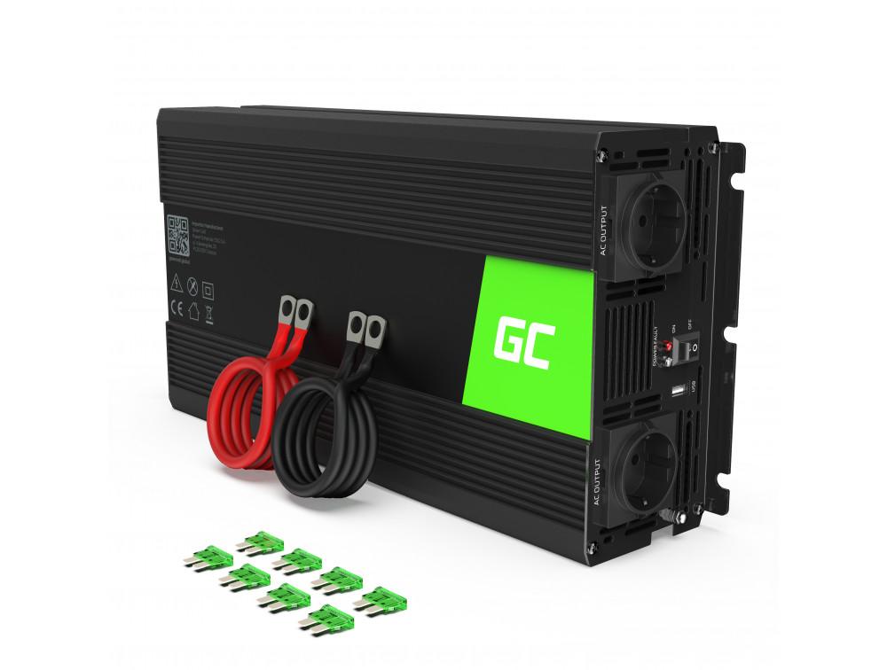 GREEN CELL 24V 1500W /3000W Pure Sine Wave Inverter