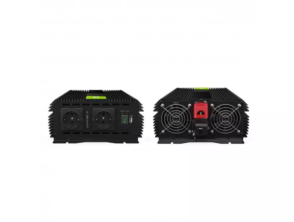 Инвертор PRO GREEN CELL, 12/220V, DC/AC, 300W/6000W, Модифицирана синусоида