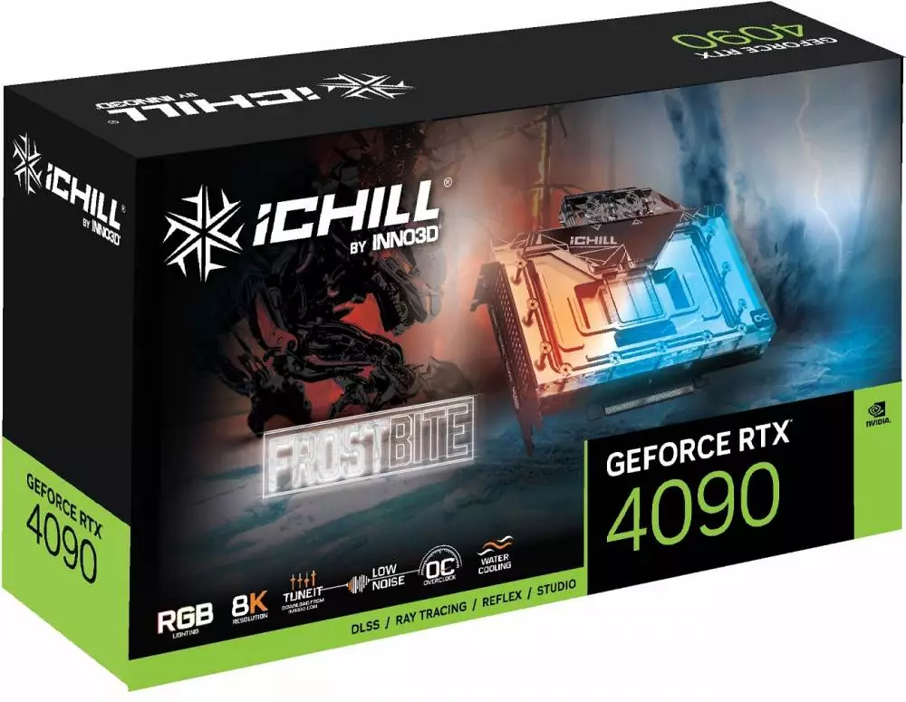 Видео карта Inno3D GeForce RTX 4090 24GB iCHILL Frostbite
