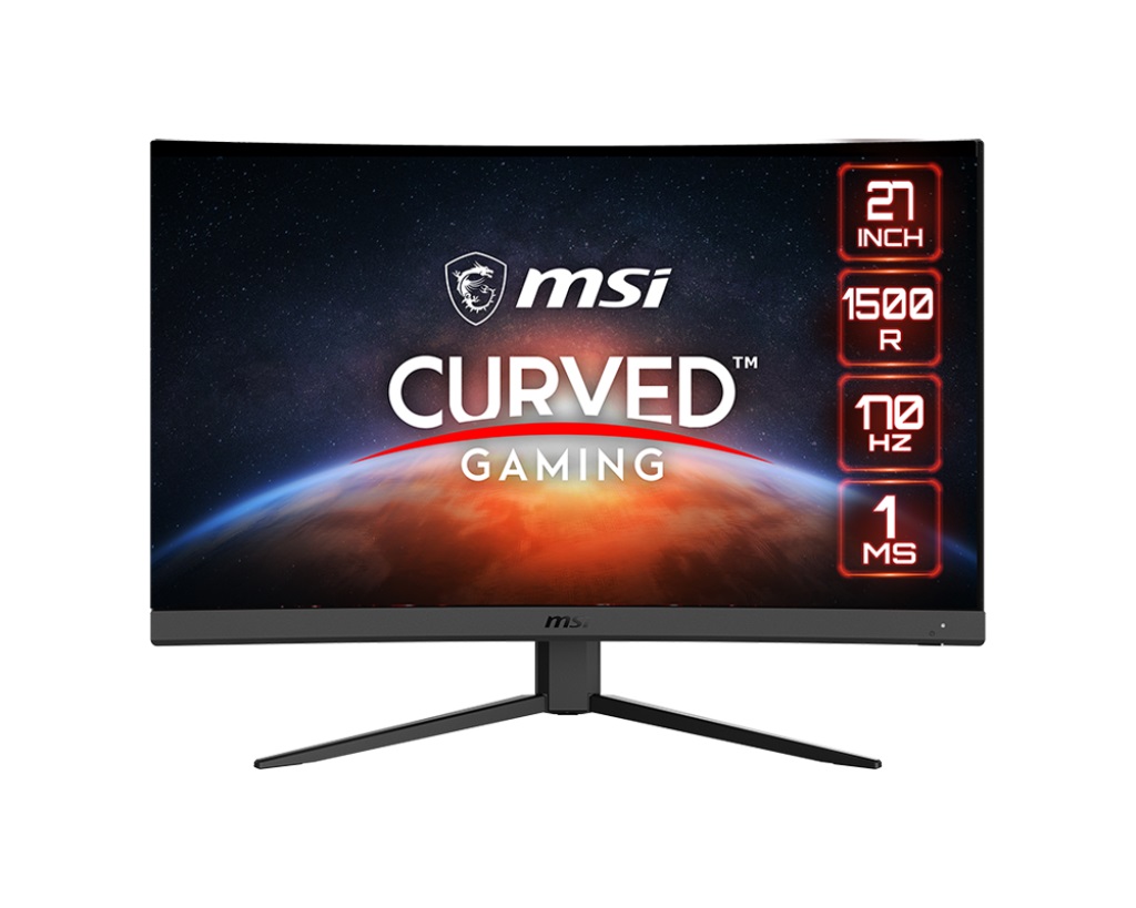 Монитор MSI G27C4 E2 GAMING, 27" Curved, VA, FHD 1920x1080, 170Hz, 1ms, Adaptive sync, DP, HDMI