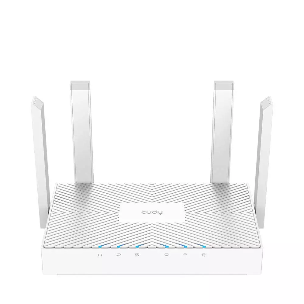 Безжичен рутер CUDY WR1300E, Двубандов AC1200, 300+867 Mbps, 3xGigabit, Бял