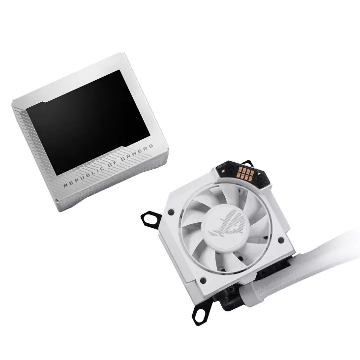 Воден охладител за процесор ASUS ROG RYUJIN III 360 ARGB WHITE, 3.5" Full Color LCD Display