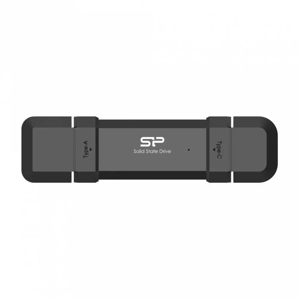 Външен SSD Silicon Power DS72 Black, 500GB, USB-A и USB-C 3.2 Gen2