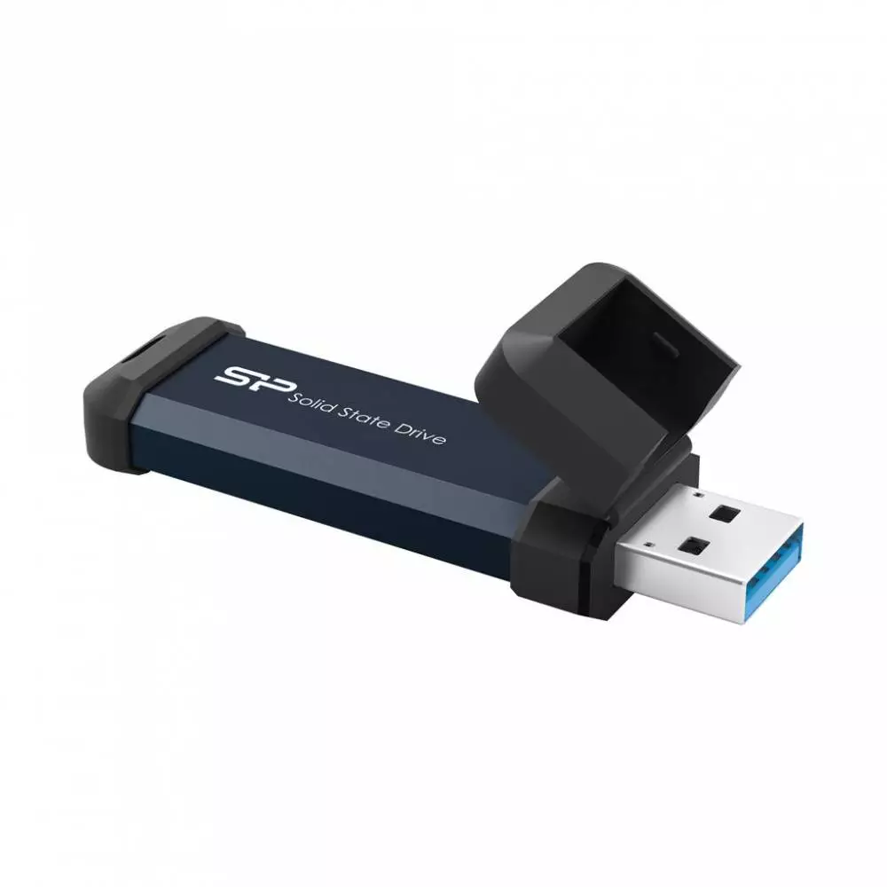 Външен SSD Silicon Power MS60 Blue, 500GB, USB-A 3.2 Gen2
