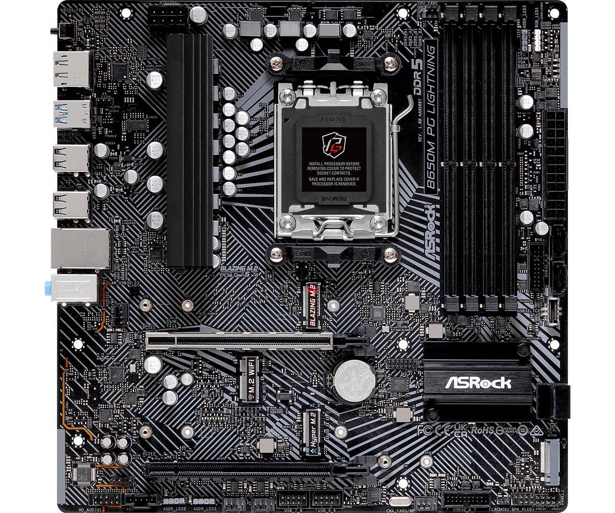 Материнська плата Asrock B650M PG Lightning AM5