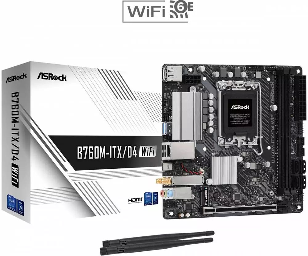 Дънна платка Asrock B760M-ITX/D4 WIFI LGA1700