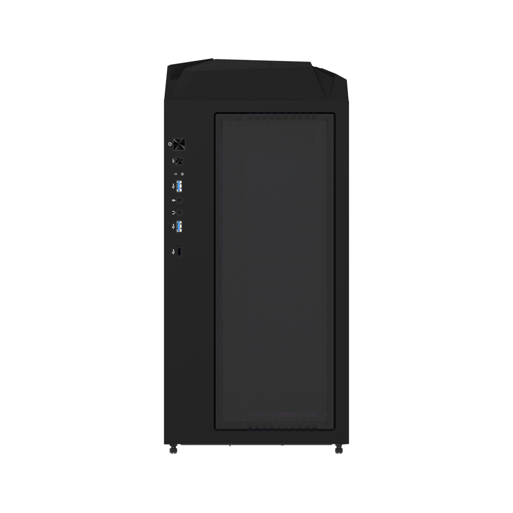 Кутия Gigabyte C301 Black V2, Tempered Glass, Mid-Tower, RGB Fusion 